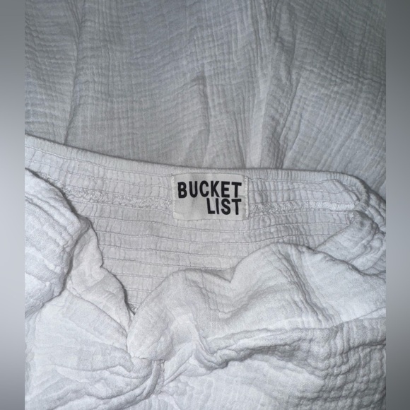 Bucketlist Wide Leg Tube Solid Jumpsuits - White - Picture 5 of 7